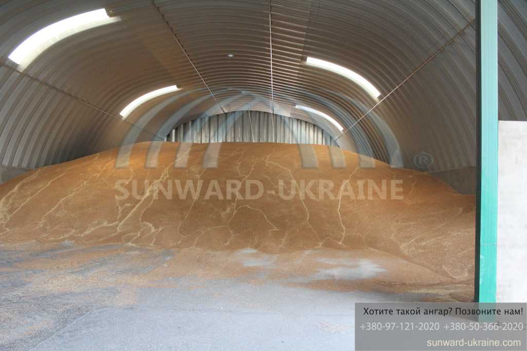 бескаркасный ангар для зерна фото ангара с зерном