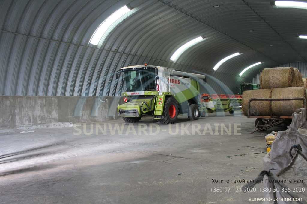 бескаркасный ангар фото с техникой