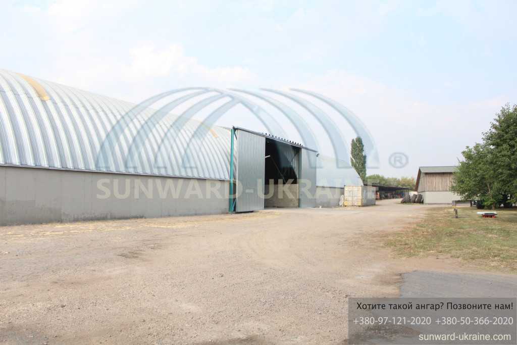 бескаркасный ангар фото
