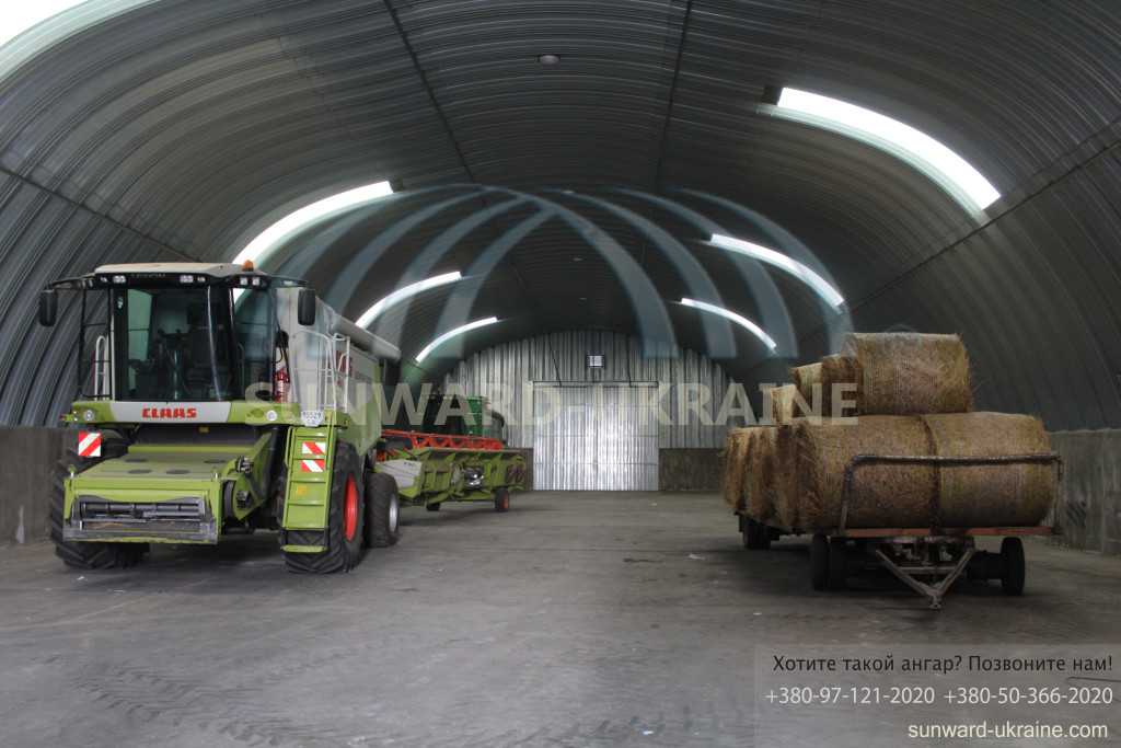 бескаркасный ангар склад для техники фото, цена в украине