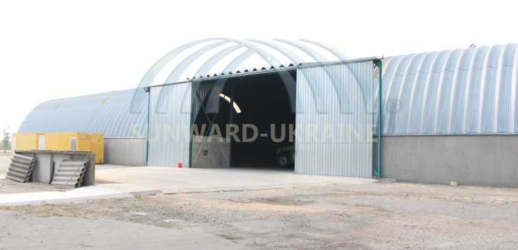 бескаркасный ангар в украине фото боковых ворот цена на ангары