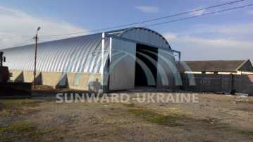 ангар из арочных панелей