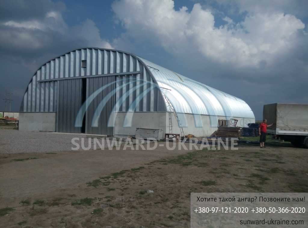 ангар для хранения зерна 18x60