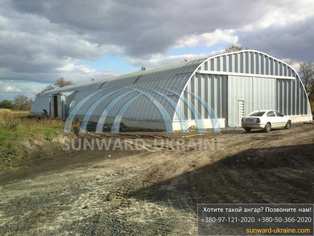 бескаркасный ангар фото
