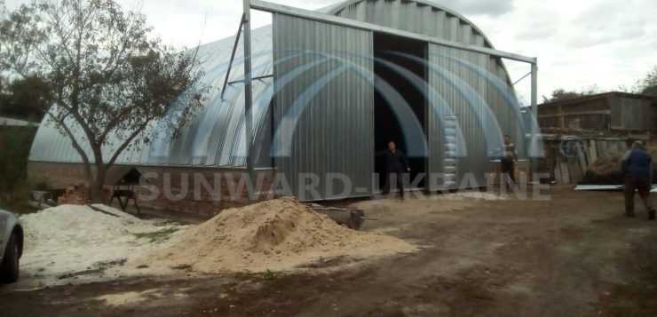 быстровозводимый ангар